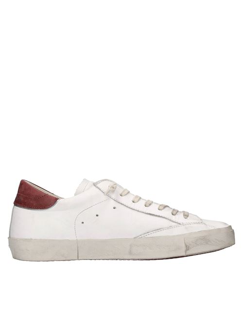 Sneakers in pelle PHILIPPE MODEL | PRLU VP17BIANCO-BORDEAUX